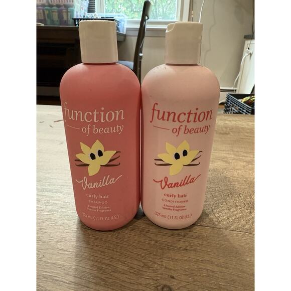 NEW BUNDLE Function of Beauty CURLY Hair VANILLA Shampoo & Conditioner 11oz/ea - Picture 1 of 2